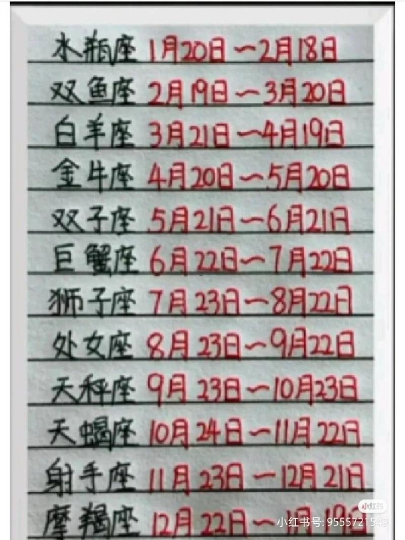 出生日期与星座